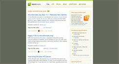 Desktop Screenshot of microformats.org